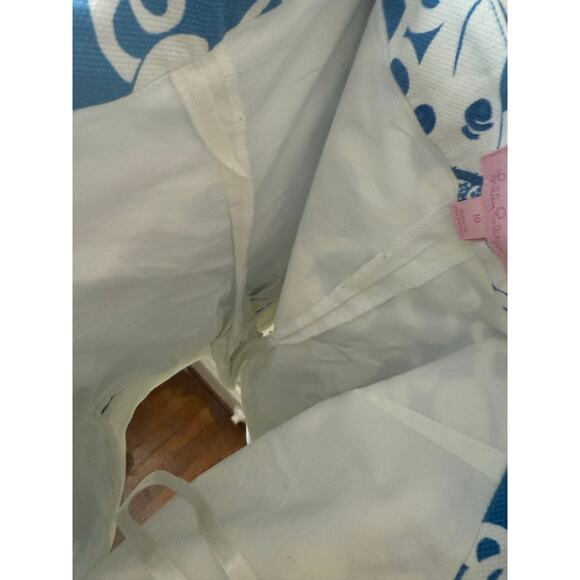 Lilly Pulitzer Blue & White Alligator Print Skirt Skort - Picture 9 of 11